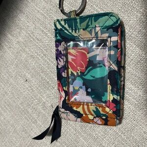 Floral ID Wallet with key ring